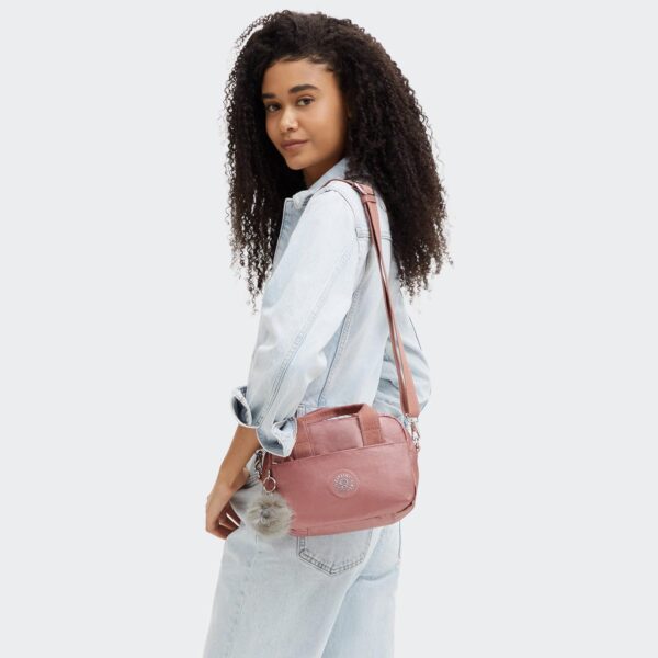 Kipling Anadi Sac bandoulière Érable métallique Femme-3