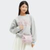 Kipling Gabbie Mini Gm Sac bandoulière Femme Rose Brillant-3