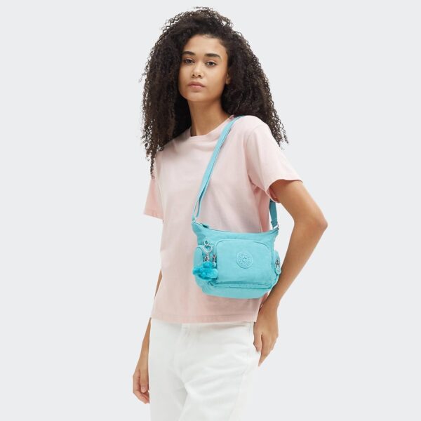Kipling Gabbie Mini sac bandoulière bleu foncé réglable-3