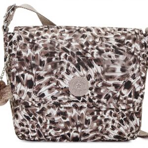 Sac bandoulière Kipling Tamsin imprimé Plumes de Léopard