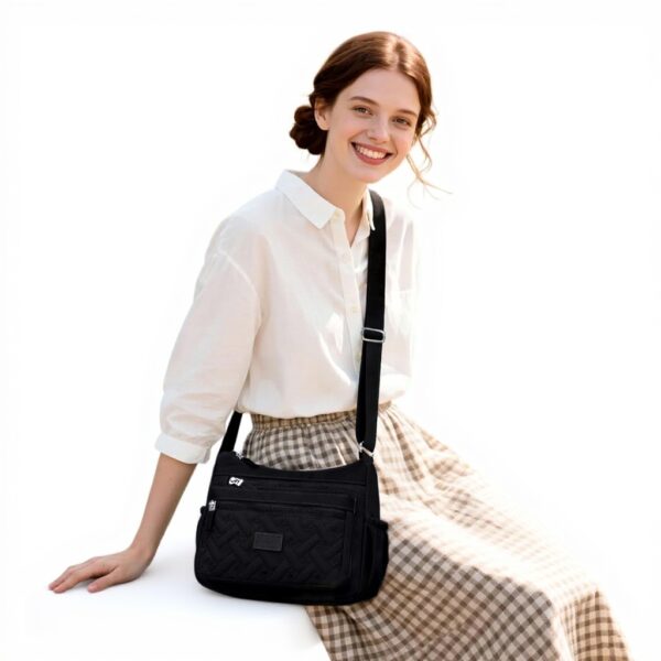 Sac bandoulière femme FORRICA léger polyester multi-poches