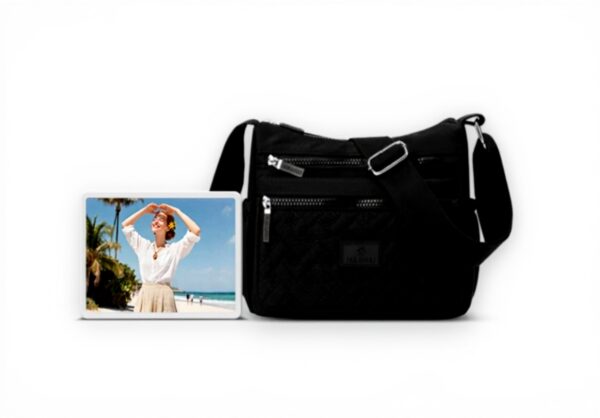 Sac bandoulière femme FORRICA léger polyester multi-poches