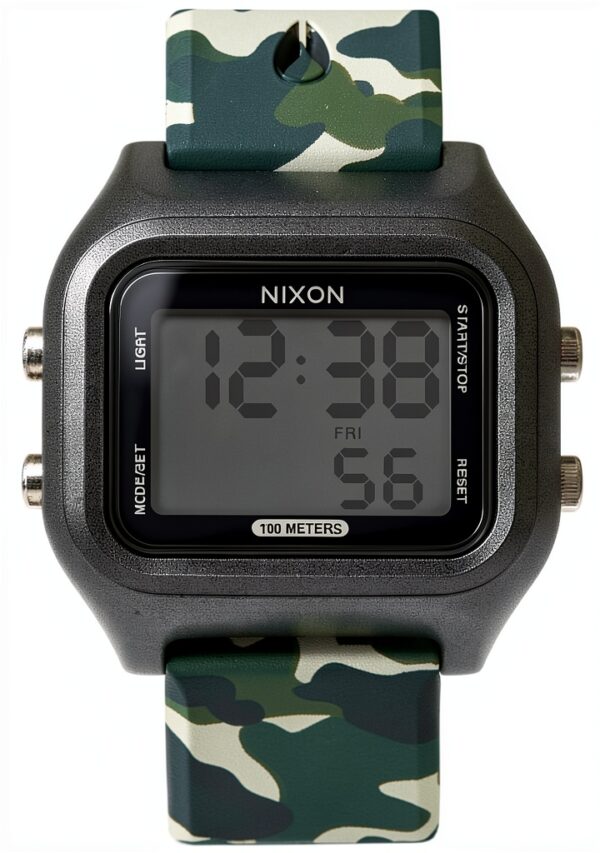 Montre Nixon homme étanche silicone écran LCD chronomètre-0