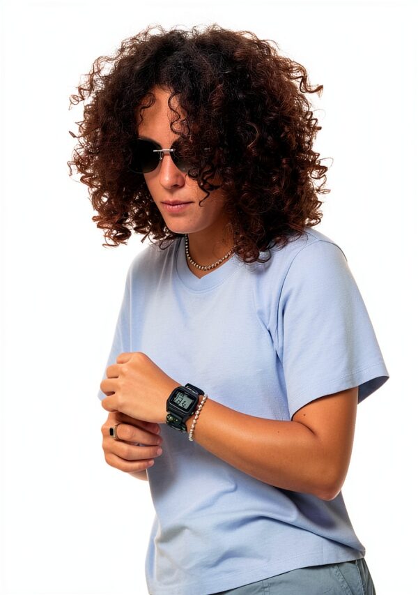 Montre Nixon homme étanche silicone écran LCD chronomètre-5