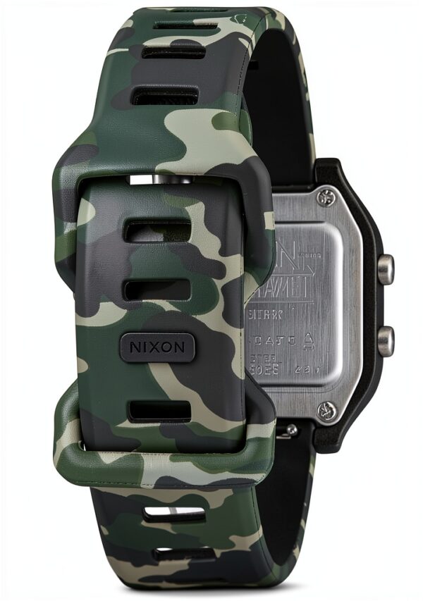 Montre Nixon homme étanche silicone écran LCD chronomètre-3